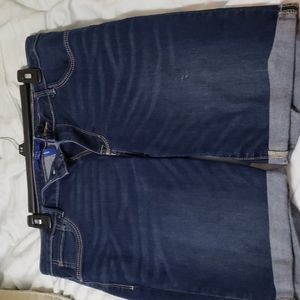 Dark blue jean shorts
